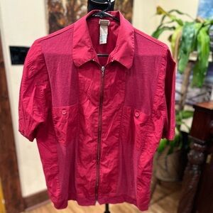 VINTAGE Haband zip up size large in GUC